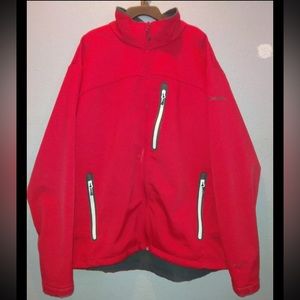 Columbia Men's Lucky Find II Softshell Jacket  RED XL
